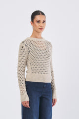 Maglia METWORK manica lunga METWORK 0642 CREMA NENETTE 
