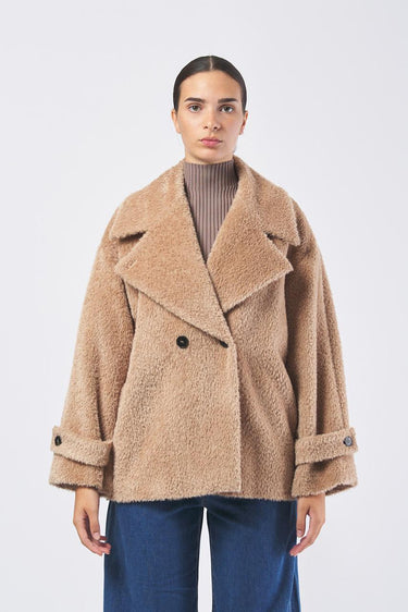 Giaccone EMILIA 252308609 spazzolino alpaca suri EMILIA 252308609 001 CAMMELLO MARELLA