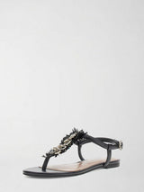 Sandalo Donna Elegante con Dettagli per l'Estate FLJTXX ELE03 BLACK GUESS