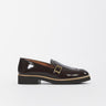 Mocassino GW181 forma 5719 suola sibilla GW181 MORO/CUOIO NINNI D. 