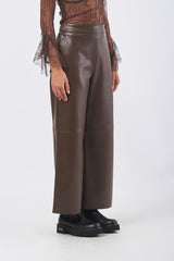 Pantalone AMATI 25297860236 ecopelle jersey AMATI 25297860236 001 VISONE 2 MAX MARA
