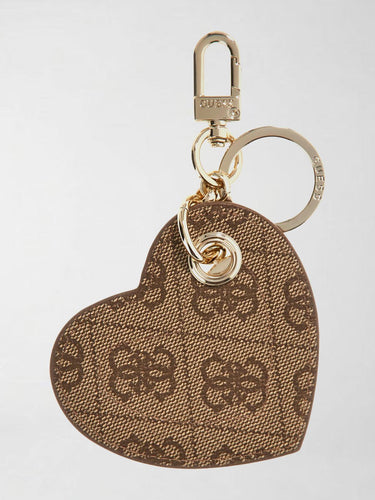 Portachiavi Yesba con logo 4G Marrone RW7543 P6101 LATTE LOGO GUESS 