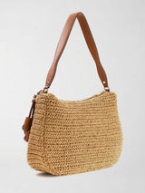 Borsa a Spalla Ofelia Hobo Naturale HWWG99 23010 NATURAL/COGNAC GUESS 