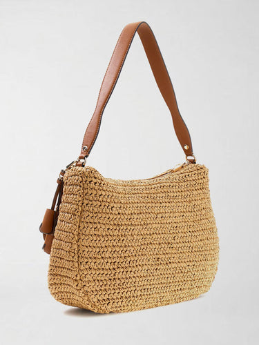 Borsa a Spalla Ofelia Hobo Naturale HWWG99 23010 NATURAL/COGNAC GUESS 