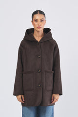 Capospalla GAVETTA 252545607 ecocamoscio accoppiato ecoricciolino GAVETTA 252545607 003 TESTA DI MORO EMME MARELLA 