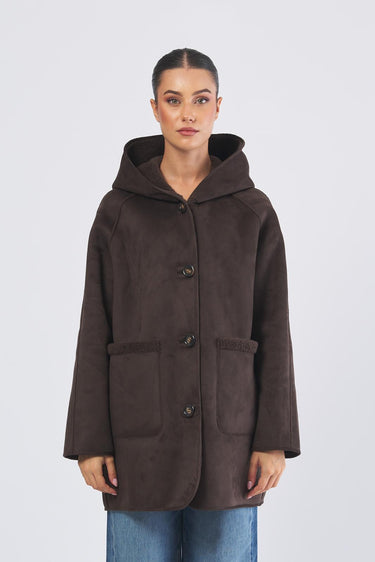 Capospalla GAVETTA 252545607 ecocamoscio accoppiato ecoricciolino GAVETTA 252545607 003 TESTA DI MORO EMME MARELLA 