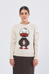 Maglia D81057 intarsio D81057 BURRO ECO