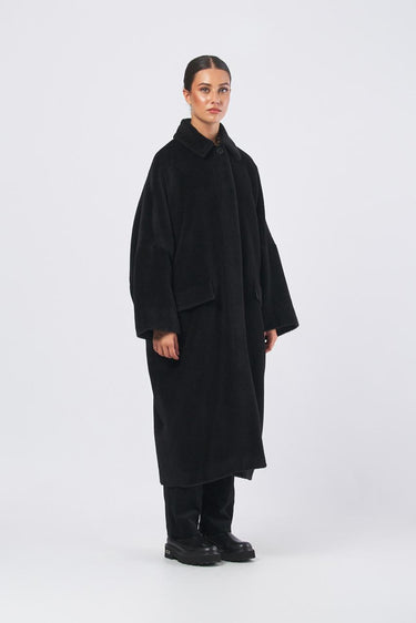 Cappotto ICAM 252301612 alpaca baby suri ICAM 252301612 003 NERO MARELLA