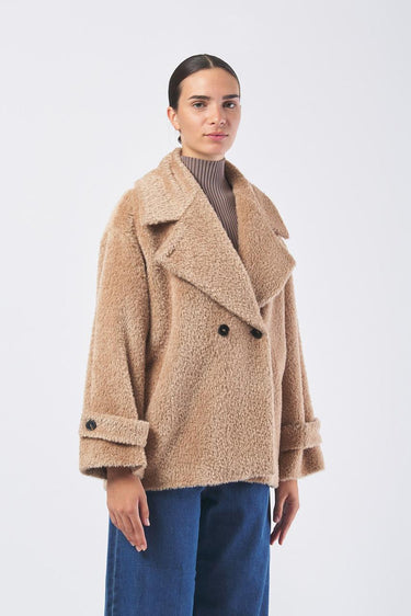 Giaccone EMILIA 252308609 spazzolino alpaca suri EMILIA 252308609 001 CAMMELLO MARELLA