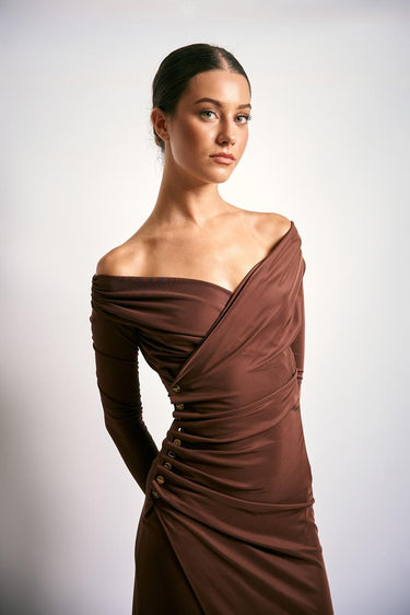 Abito AB82257E2 AB82257E2 EA3 COFFEE ELISABETTA FRANCHI