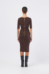 Abito di maglia AM26S57E2 AM26S57E2 EA3 COFFEE ELISABETTA FRANCHI