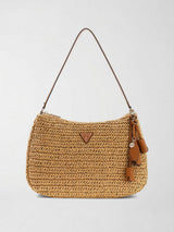 Borsa a Spalla Ofelia Hobo Naturale HWWG99 23010 NATURAL/COGNAC GUESS