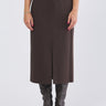 Gonna DRITTO 252577601 jersey suede di poliestere stretch DRITTO 252577601 005 TESTA DI MORO EMME MARELLA 
