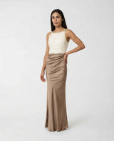 Abito Elisabetta Franchi Doppiopetto Slim Fit ABR1762E2 EZ4 AVORIO/ARGILLA ELISABETTA FRANCHI 