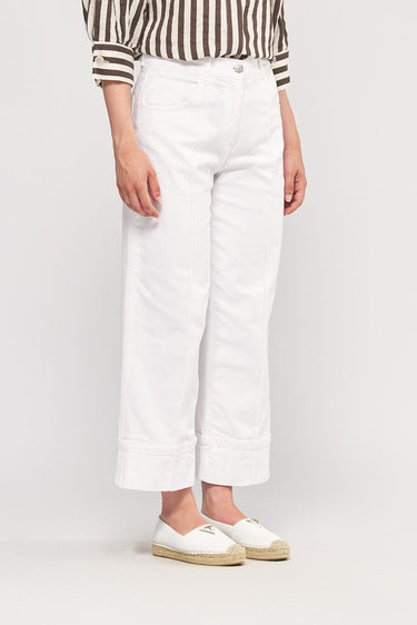 Garment-dyed stretch cotton bull trousers PD0117220658