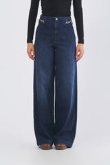 Jeans STAFF gamba larga STAFF 0473 LAVAGGIO BLU SCURO NENETTE