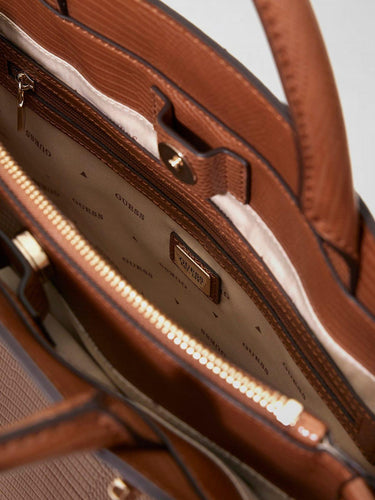 Borsa a mano Melinda cognac HWKL99 33060 COGNAC GUESS 