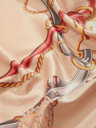 Foulard Donna Kefiah Stampa Grafica Mocha AW5444 POL01 PALE MOCHA GUESS 
