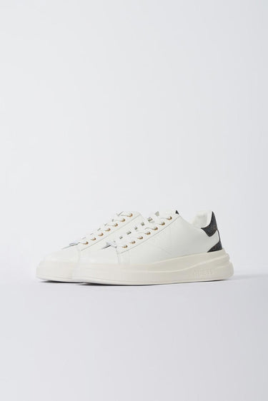 Sneaker elba FMPVIB LEA12 FMPVIB LEA12 WHITE BROWN OCRA GUESS