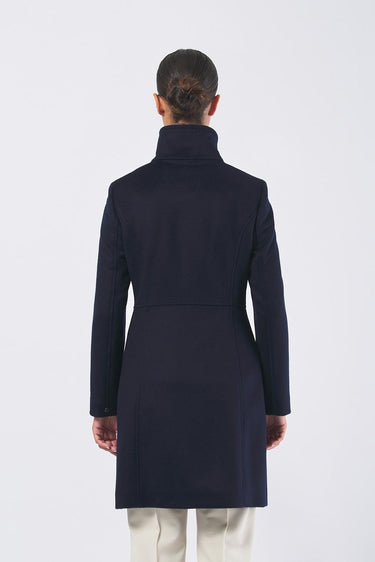 Cappotto LIZ 2521016013 drap lana LIZ 2521016013 007 BLU PENNY BLACK