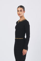 Maglia MK29B56E2 tricot MK29B56E2 110 NERO ELISABETTA FRANCHI 