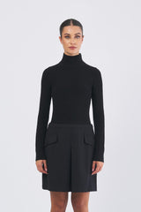 Abito ASHLEY  c/corpino in maglia ASHLEY 0700 NERO NENETTE