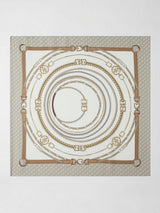 Sciarpa con stampa logo e motivo catena AW5458 POL03 LIGHT TAUPE GUESS 