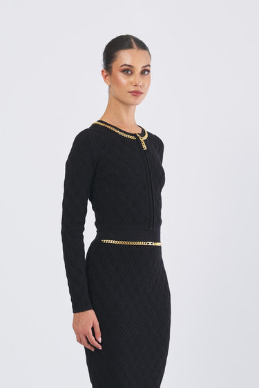 Maglia MK29B56E2 tricot MK29B56E2 110 NERO ELISABETTA FRANCHI