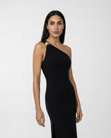 Abito Elisabetta Franchi Red Carpet Monospalla Slim Fit AM43B62E2 110 NERO ELISABETTA FRANCHI 