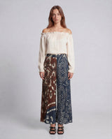 Gonna in Twill Stampato WKDMILORD 26151010116 001 FOULARD PATCH WEEKEND 