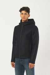 Giubbotto 1140 in morbido panno con cappuccio 1140 68 BLU COLMAR