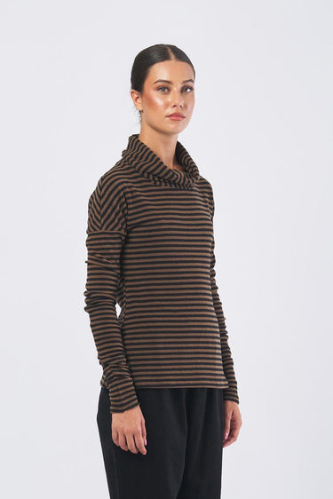 Maglia B14MS collo anello B14MS TABACCO NEIRAMI