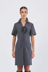 Abito CAPPA1 252322609 tela bistretch unito e disegnato CAPPA1 252322609 002 GRIGIO MELANGE MARELLA 