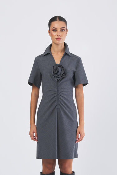 Abito CAPPA1 252322609 tela bistretch unito e disegnato CAPPA1 252322609 002 GRIGIO MELANGE MARELLA 