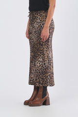 Gonna ALBANY 25231061 twill di viscosa stampato ALBANY 25231061 002 NATURALE MARELLA