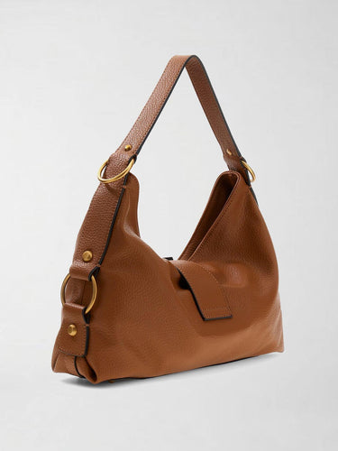 BORSA A TRACOLLA CAMDEN EFFETTO PELLE MARTELLATA HWBB93 08180 COGNAC GUESS 