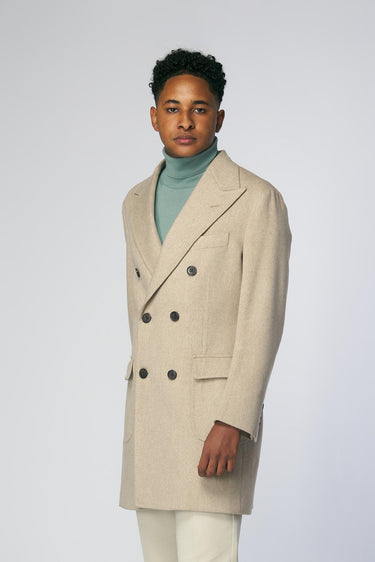 Cappotto Doppiopetto Beige