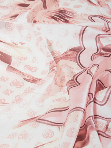 Foulard Donna Fantasia Effetto Seta Rosa AW5491 POL03 ROSE GUESS 