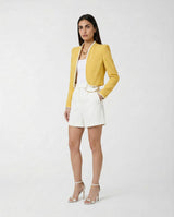 Giacca Elisabetta Franchi in Crêpe Leggero Regular Fit GI21461E2 FA5 SUN/AVORIO ELISABETTA FRANCHI 
