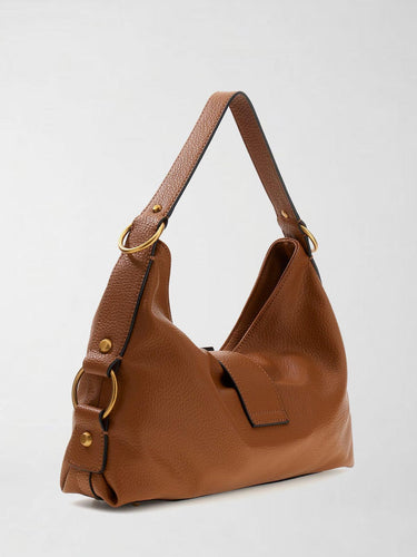 BORSA A TRACOLLA CAMDEN EFFETTO PELLE MARTELLATA HWBB93 08180 COGNAC GUESS 