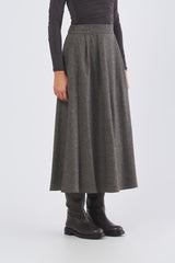 Gonna REFUGE 252510601 flanella leggera misto lana REFUGE 252510601 007 NOCCIOLA EMME MARELLA 