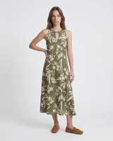 Abito in Twill di Seta PBPSALICE 261122123 002 FLOREALE VERDE PENNY BLACK 