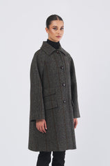 Cappotto PITONE 25250161126  tweed lana/nylon PITONE 25250161126 001 GALLES WEEKEND 