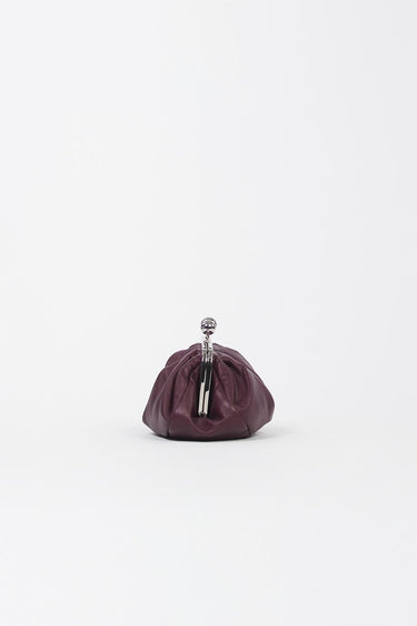 Pochette PRATI 25255162046 nappa lucida PRATI 25255162046 074 BURGUNDY WEEKEND