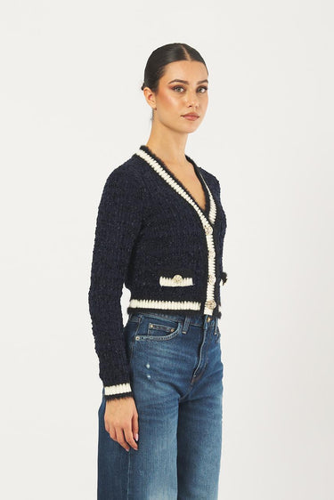 Cardigan aomori W5BR0E Z4090 F7EB SUITING BLUE MULTI GUESS