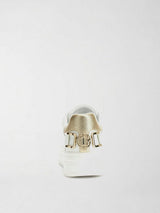 Sneaker Basse Donna Wesli Bianche FLPWES ELE12 WHITE GOLD GUESS 
