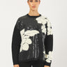 Maglia GODEZIA 252136616 intarsio con paillettes GODEZIA 252136616 001 BLACK/OFF WHITE PENNY BLACK 