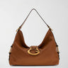 BORSA A TRACOLLA CAMDEN EFFETTO PELLE MARTELLATA HWBB93 08180 COGNAC GUESS 