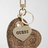 Portachiavi Yesba con logo 4G Marrone RW7543 P6101 LATTE LOGO GUESS 