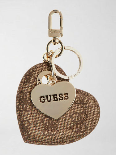 Portachiavi Yesba con logo 4G Marrone RW7543 P6101 LATTE LOGO GUESS 